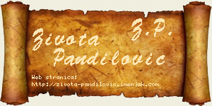 Života Pandilović vizit kartica